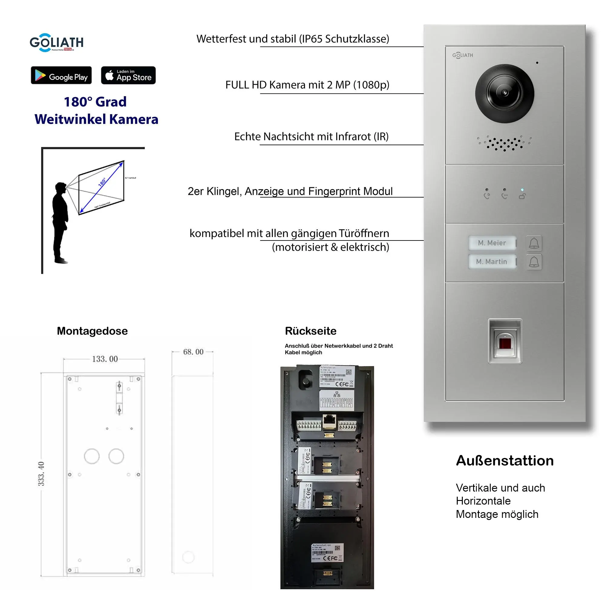 GL-VTA23_Tuerklingel_Tuersprechanlage_Goliath_IP_2-Draht