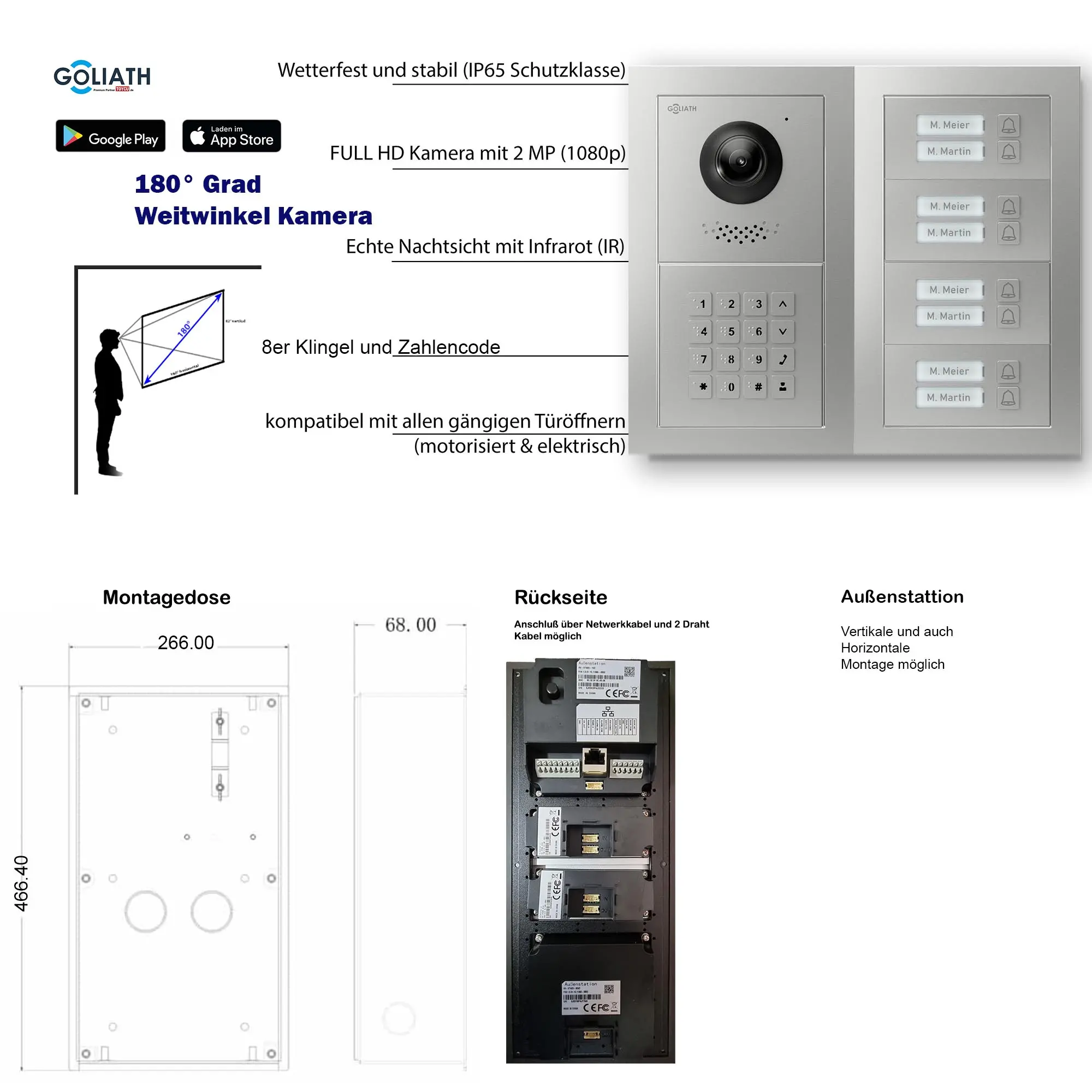 GL-VTA82_Tuerklingel_Tuersprechanlage_Goliath-IP-2-Draht