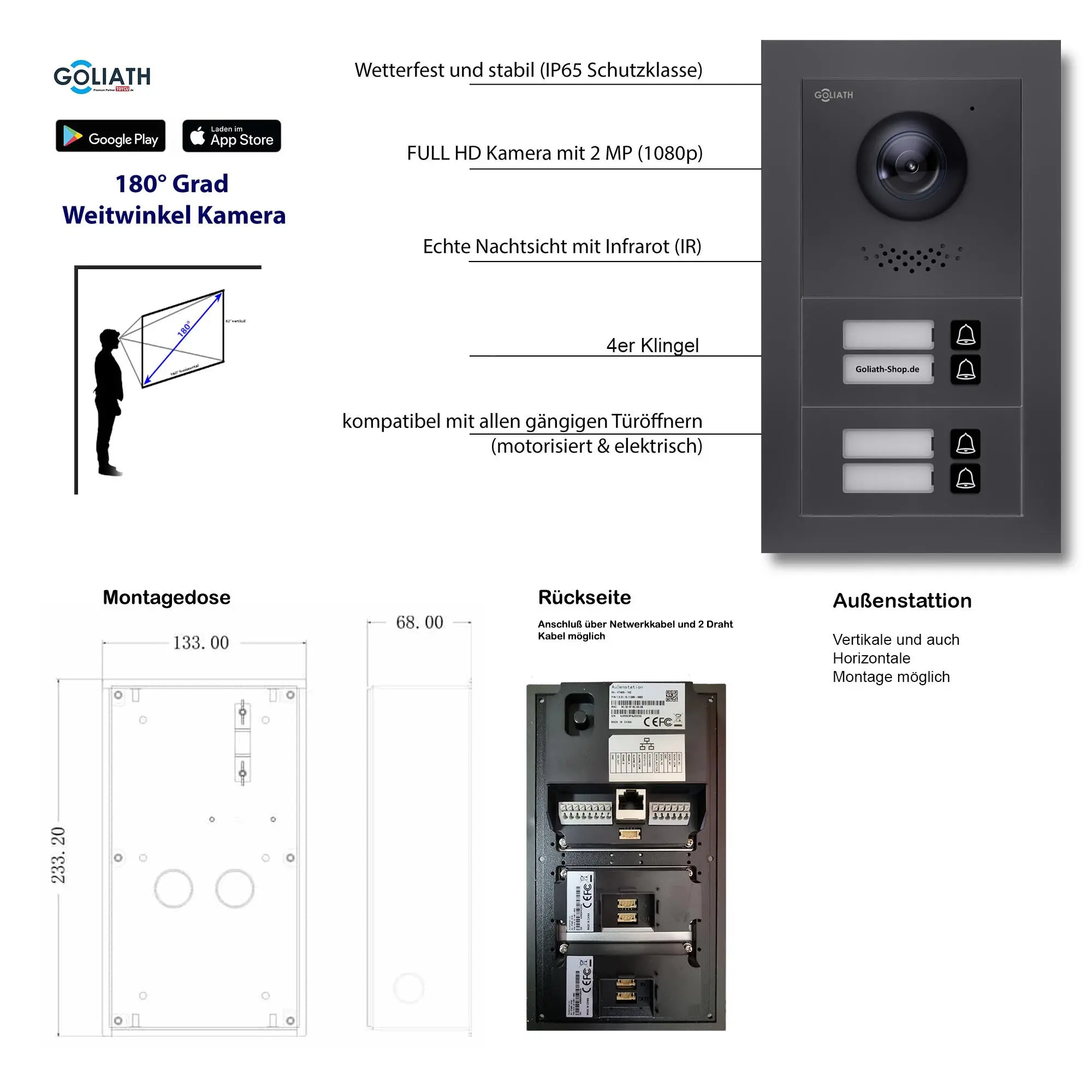 GL-VTA40A_Tuerklingel_Tuersprechanlage_Goliath_IP_2-Draht