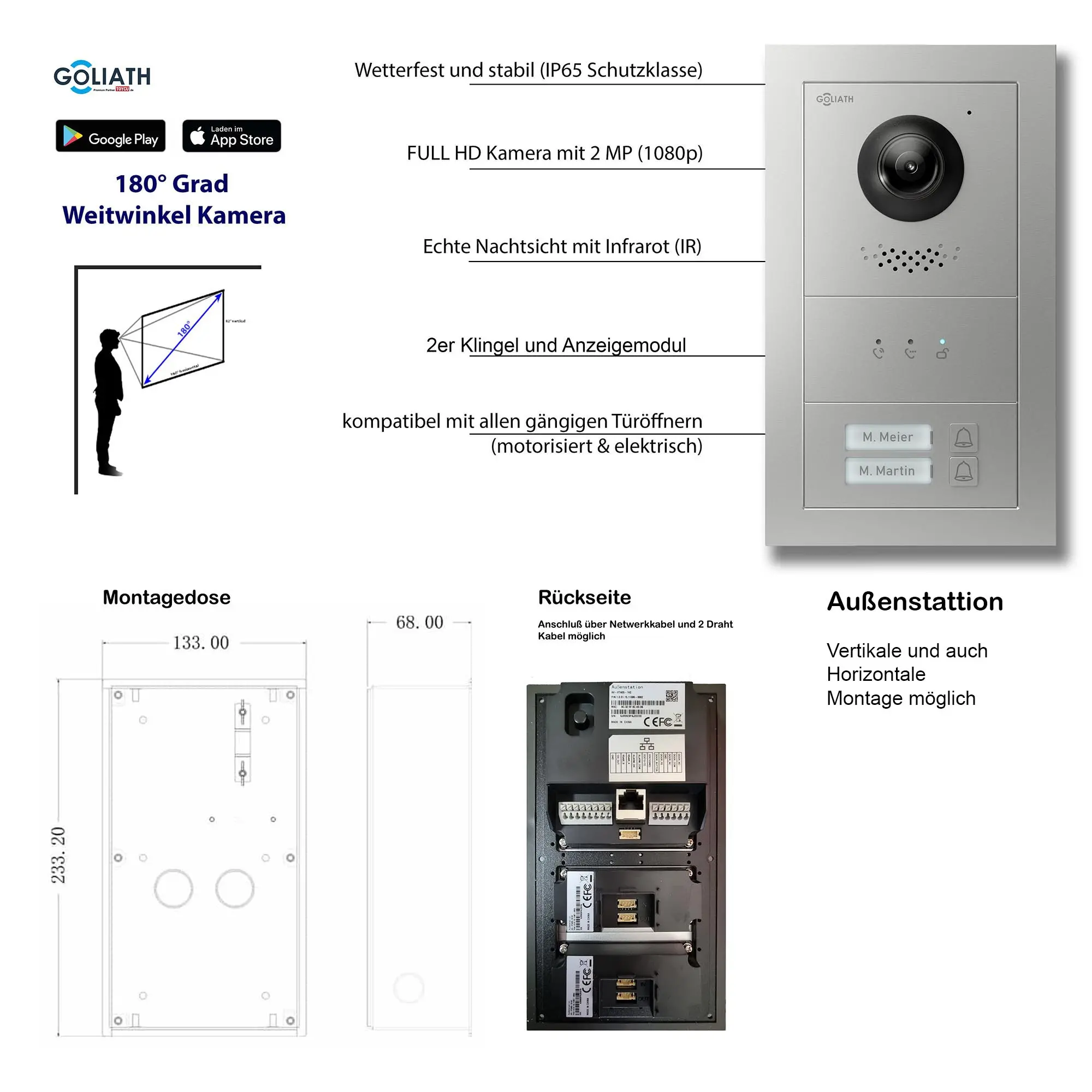 GL-VTA20_Tuerklingel_Tuersprechanlage_Goliath_IP_2-Draht