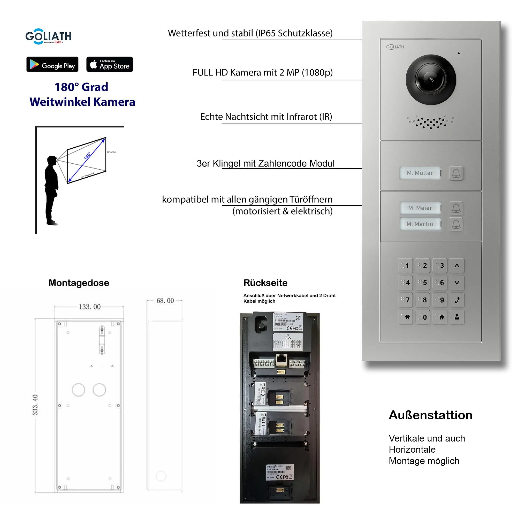 GL-VTA33A_Tuerklingel_Tuersprechanlage_Goliath_IP_2-Draht