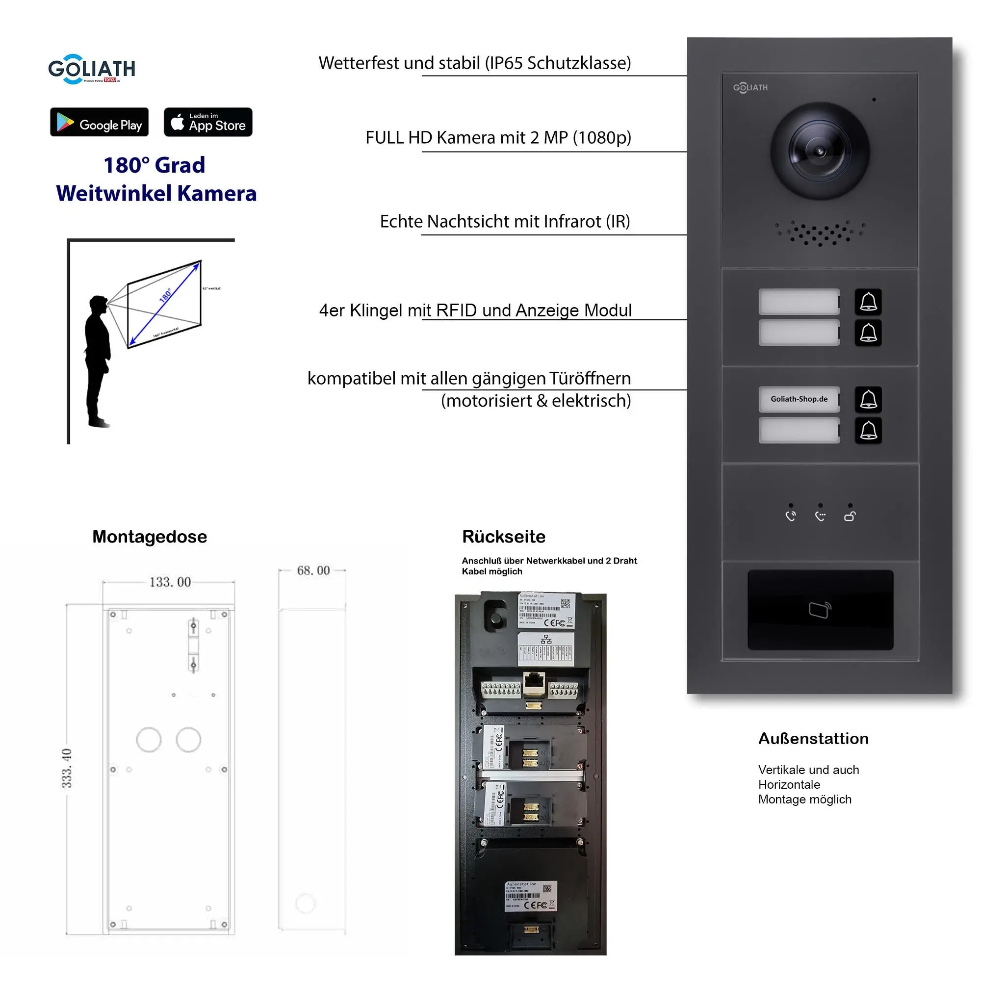 GL-VTA42A_Tuerklingel_Tuersprechanlage_Goliath_IP_2-Draht